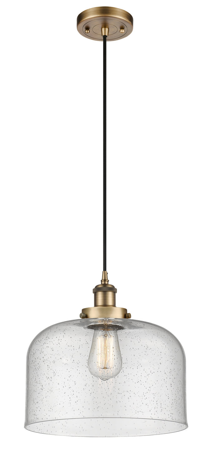 Innovations 916-1P-BB-G74-L-LED LED Mini Pendant, Brushed Brass