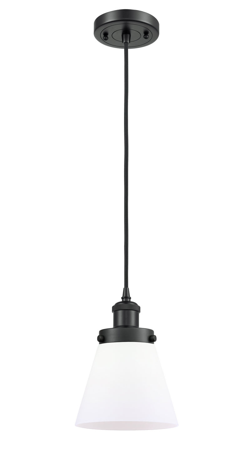 Innovations 916-1P-BK-G61 One Light Mini Pendant, Matte Black