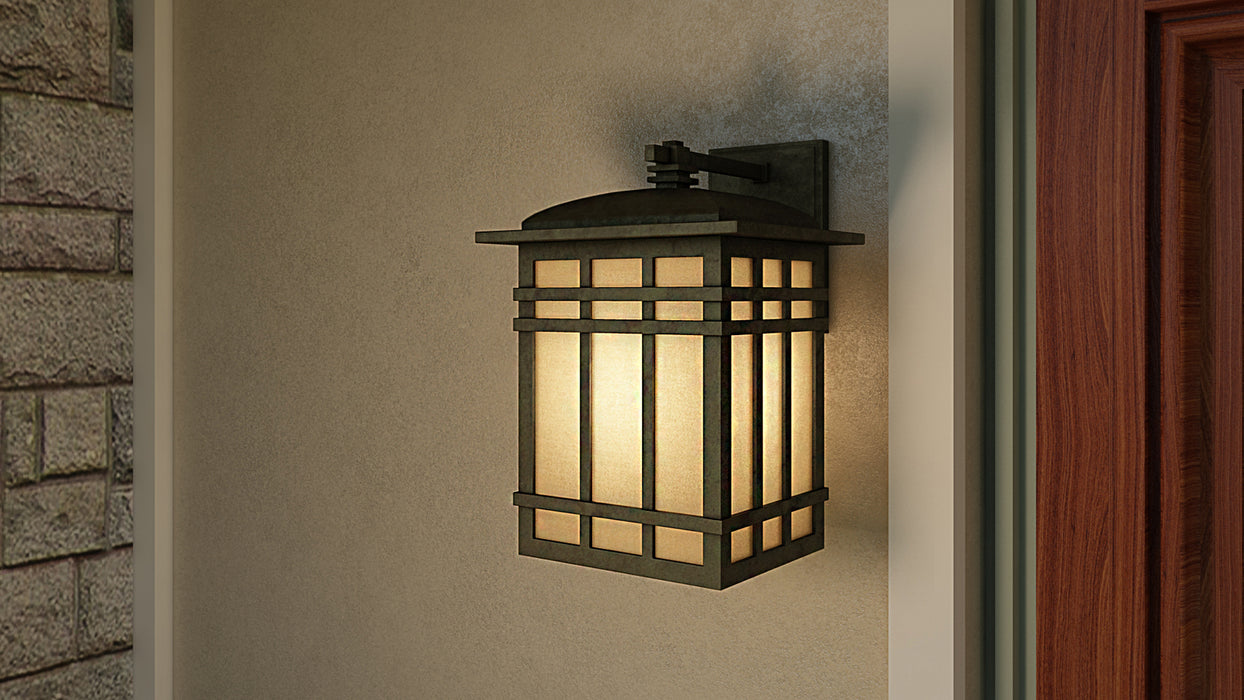 Quoizel HC8409IB One Light Outdoor Wall Lantern, Imperial Bronze