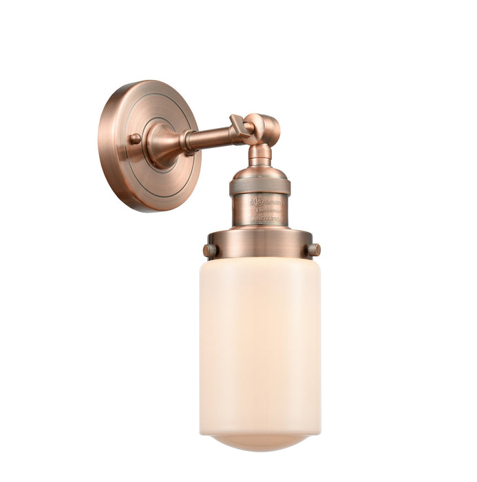 Innovations 203-AC-G311 One Light Wall Sconce, Antique Copper