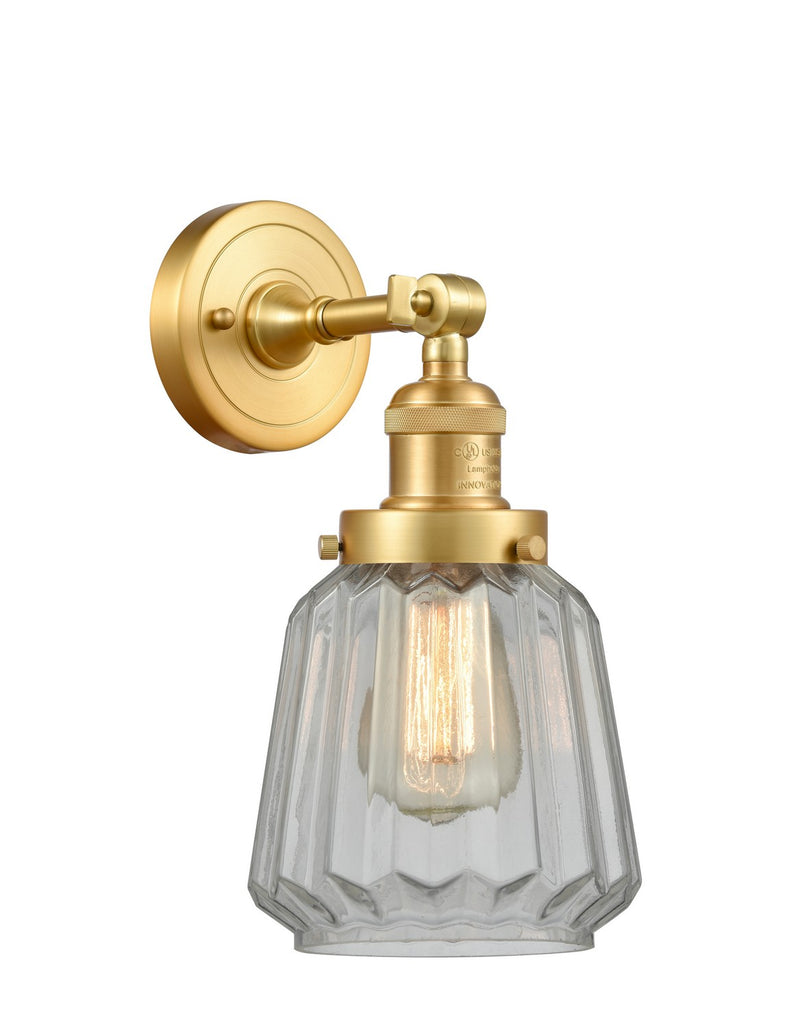 Innovations 203-SG-G142-LED LED Wall Sconce, Satin Gold