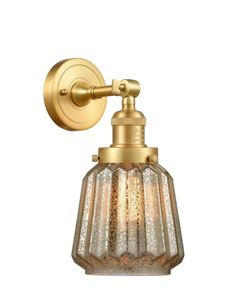 Innovations 203-SG-G146-LED LED Wall Sconce, Satin Gold