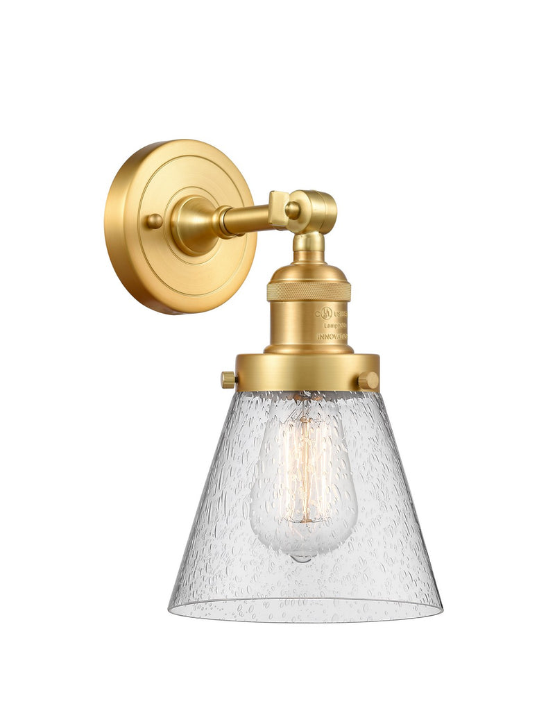 Innovations 203-SG-G64-LED LED Wall Sconce, Satin Gold