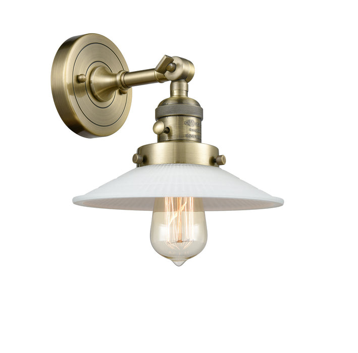 Innovations 203SW-AB-G1 One Light Wall Sconce, Antique Brass