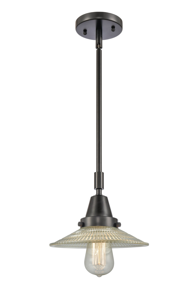 Innovations 447-1S-BK-G2 One Light Mini Pendant, Matte Black
