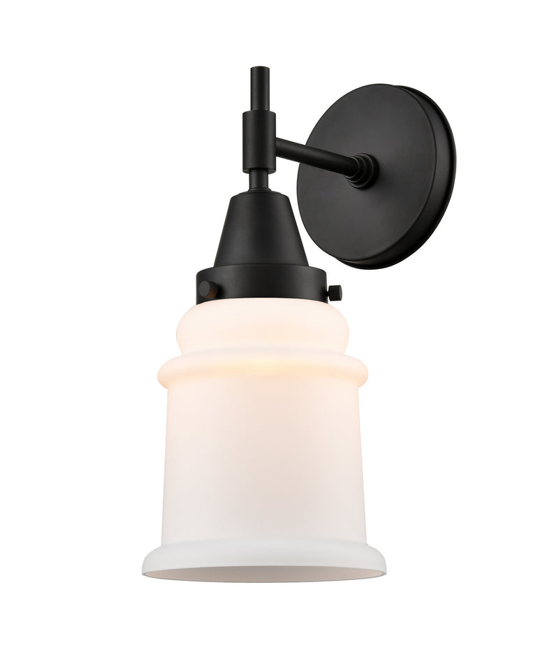 Innovations 447-1W-BK-G181 One Light Wall Sconce, Matte Black