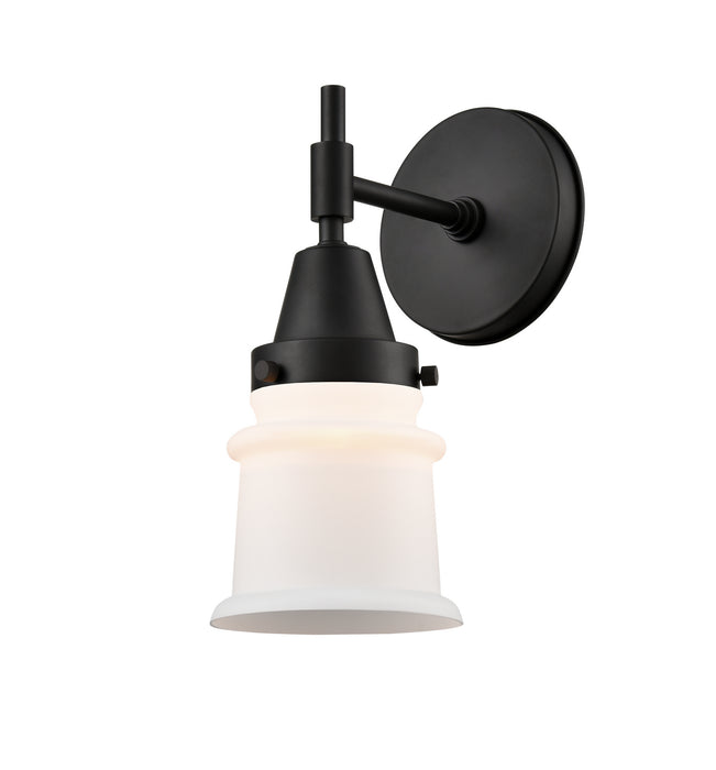 Innovations 447-1W-BK-G181S-LED LED Wall Sconce, Matte Black
