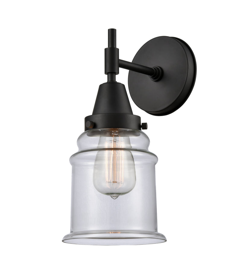 Innovations 447-1W-BK-G182-LED LED Wall Sconce, Matte Black