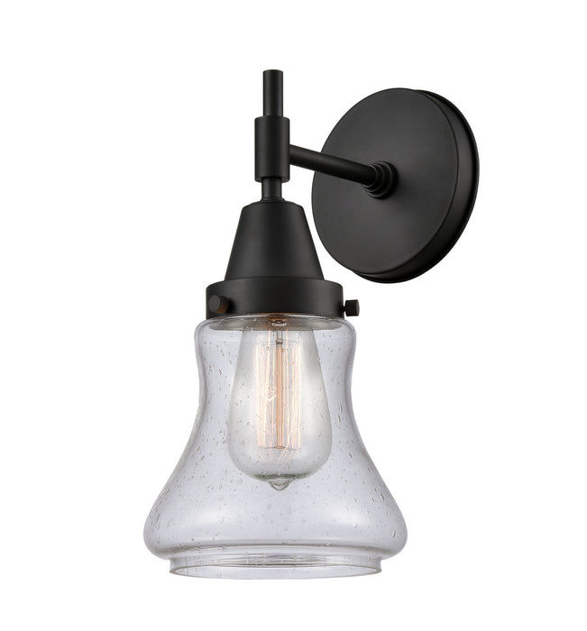 Innovations 447-1W-BK-G194 One Light Wall Sconce, Matte Black