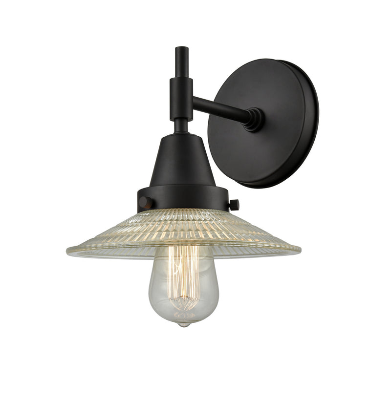 Innovations 447-1W-BK-G2 One Light Wall Sconce, Matte Black