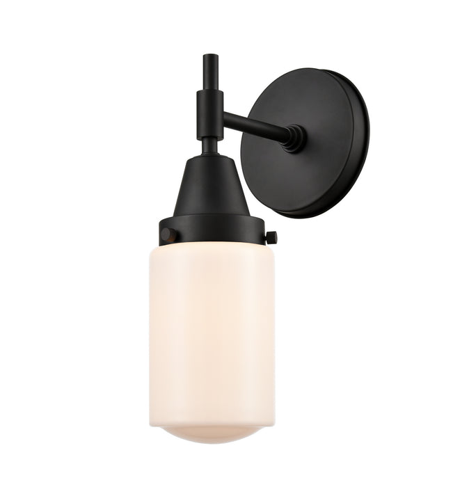 Innovations 447-1W-BK-G311 One Light Wall Sconce, Matte Black