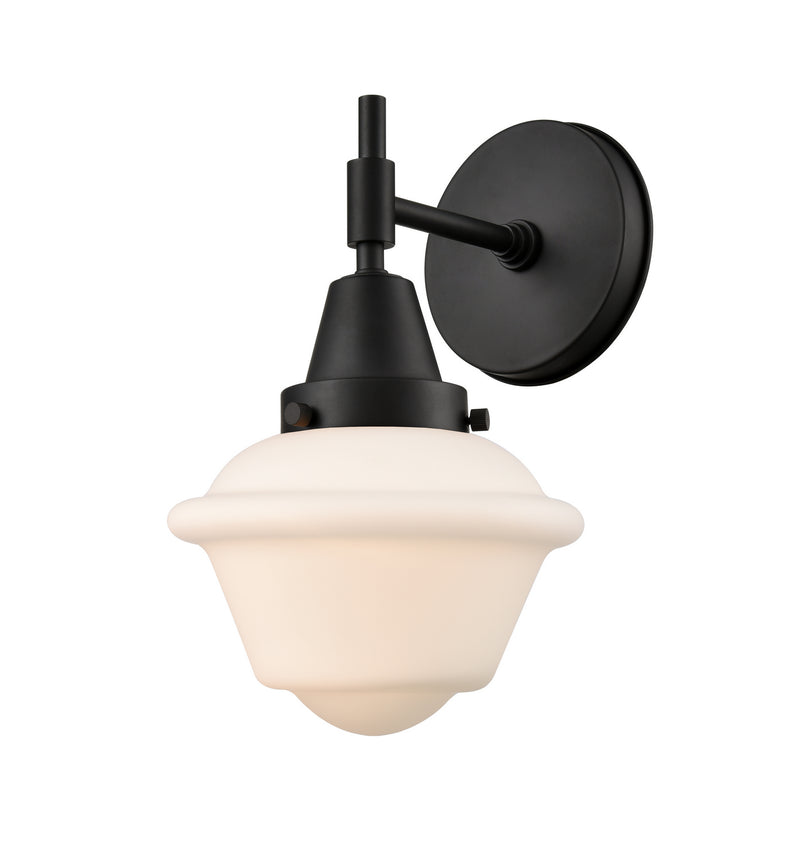 Innovations 447-1W-BK-G531 One Light Wall Sconce, Matte Black