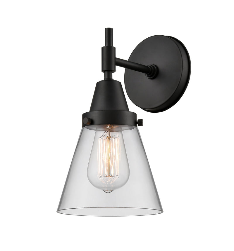 Innovations 447-1W-BK-G62 One Light Wall Sconce, Matte Black