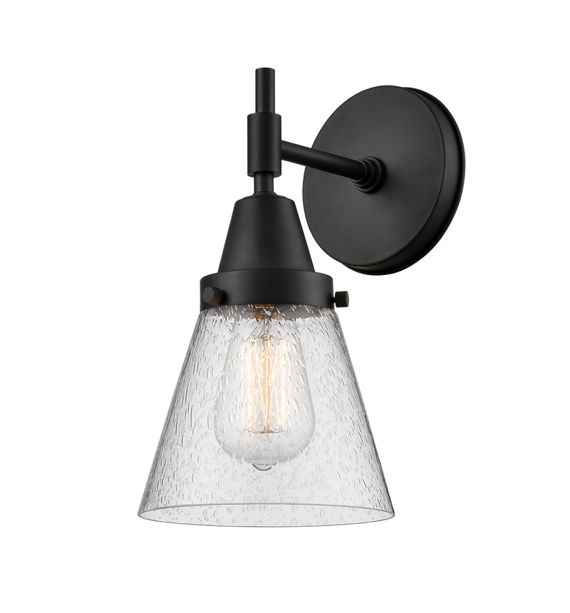 Innovations 447-1W-BK-G64-LED LED Wall Sconce, Matte Black