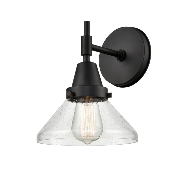 Innovations 447-1W-BK-SDY-LED LED Wall Sconce, Matte Black