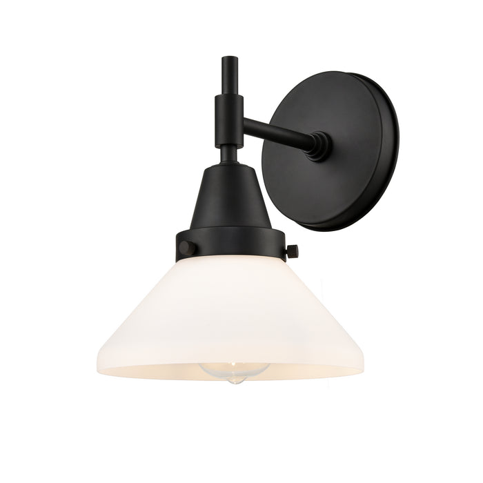 Innovations 447-1W-BK-W-LED LED Wall Sconce, Matte Black