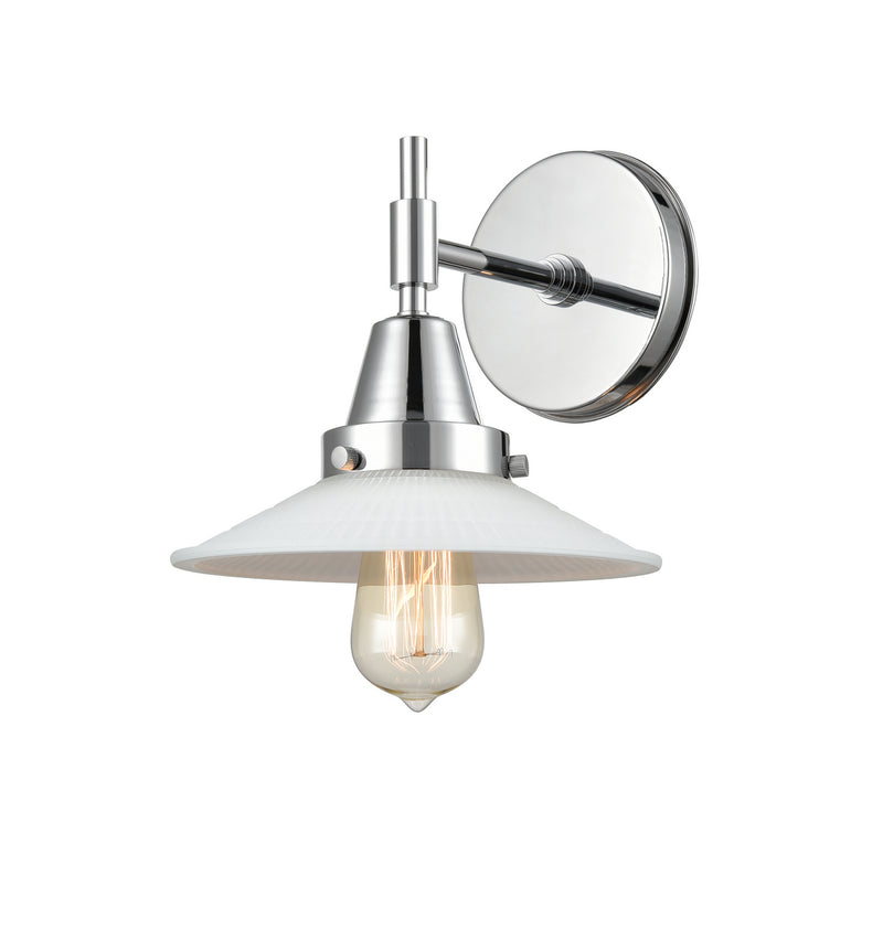 Innovations 447-1W-PC-G1 One Light Wall Sconce, Polished Chrome