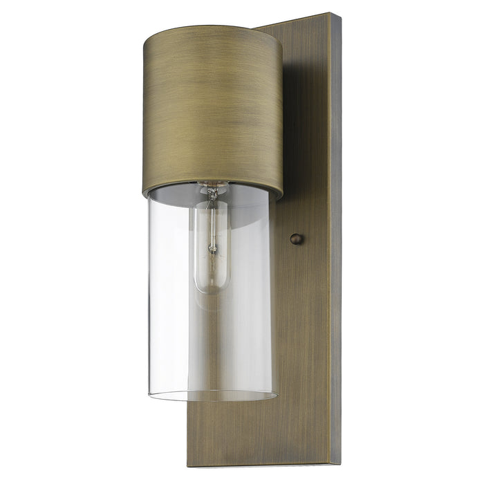 Acclaim Lighting 1511RB/CL One Light Wall Sconce, Raw Brass