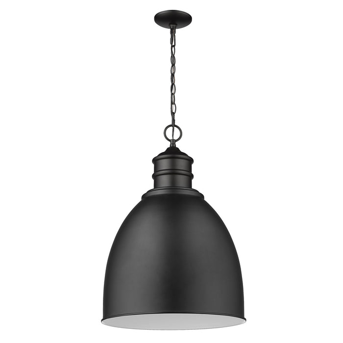 Acclaim Lighting IN11170BK One Light Pendant, Matte Black