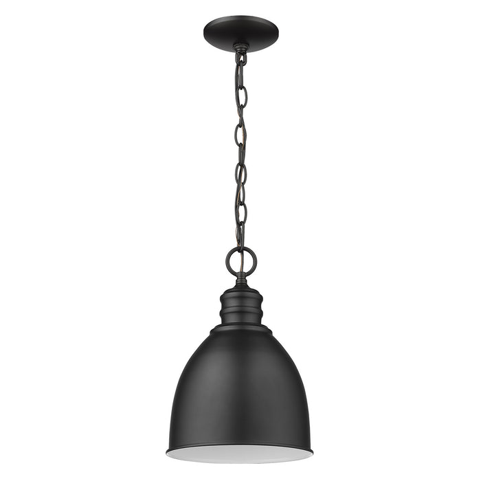 Acclaim Lighting IN11171BK One Light Pendant, Matte Black