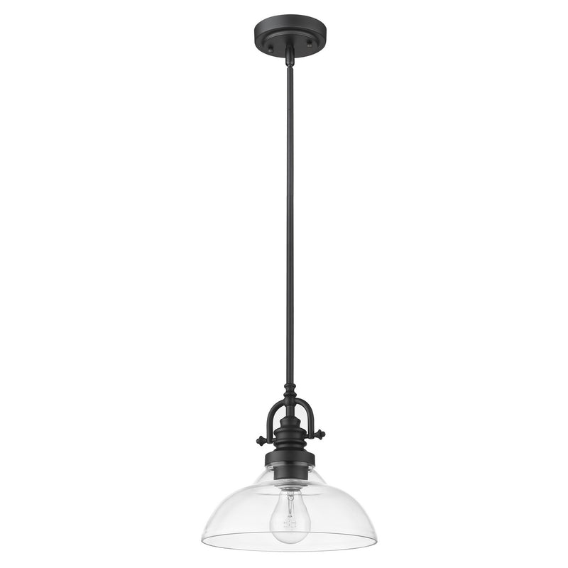 Acclaim Lighting IN21147BK One Light Pendant, Matte Black