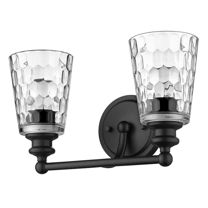 Acclaim Lighting IN40021BK Two Light Vanity, Matte Black