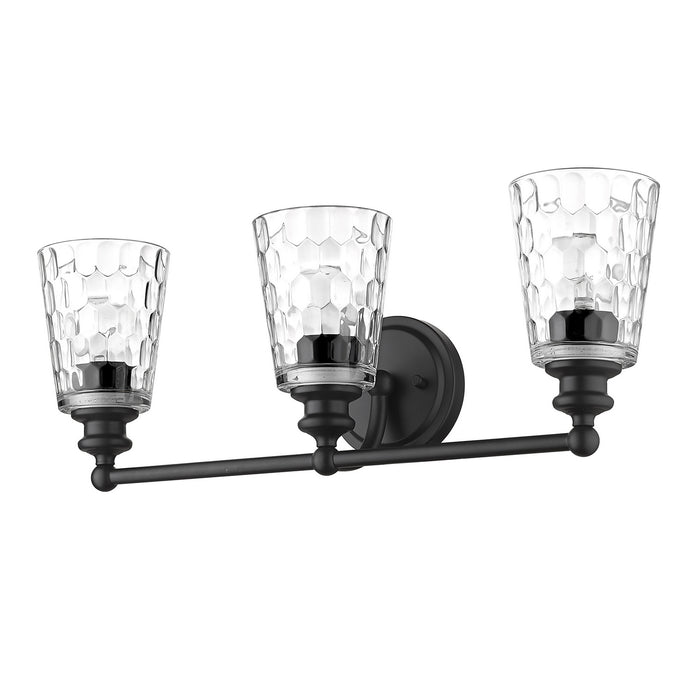 Acclaim Lighting IN40022BK Three Light Vanity, Matte Black