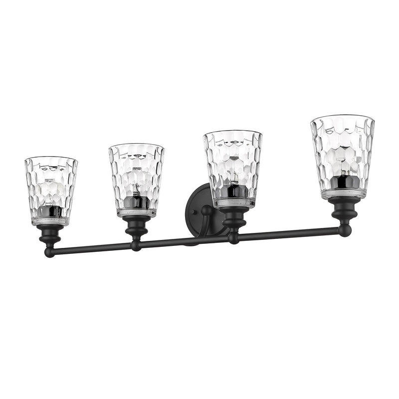 Acclaim Lighting IN40023BK Four Light Vanity, Matte Black