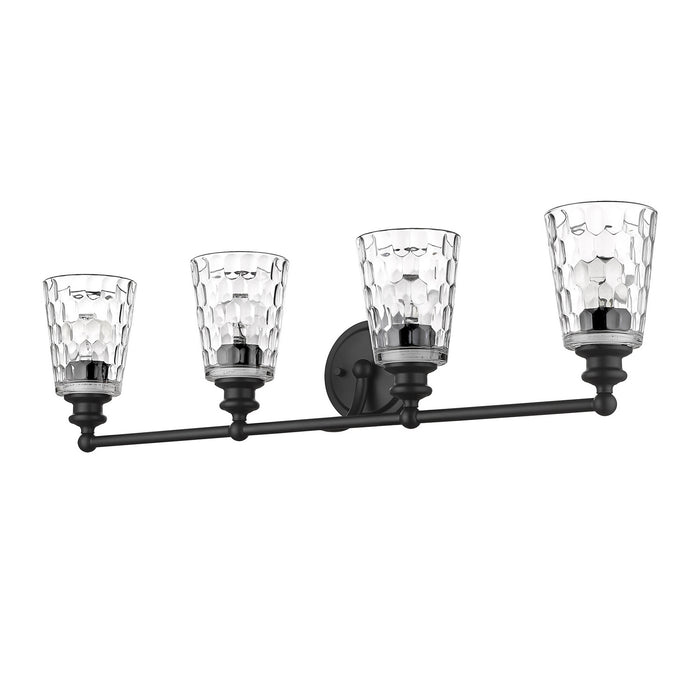 Acclaim Lighting IN40023BK Four Light Vanity, Matte Black