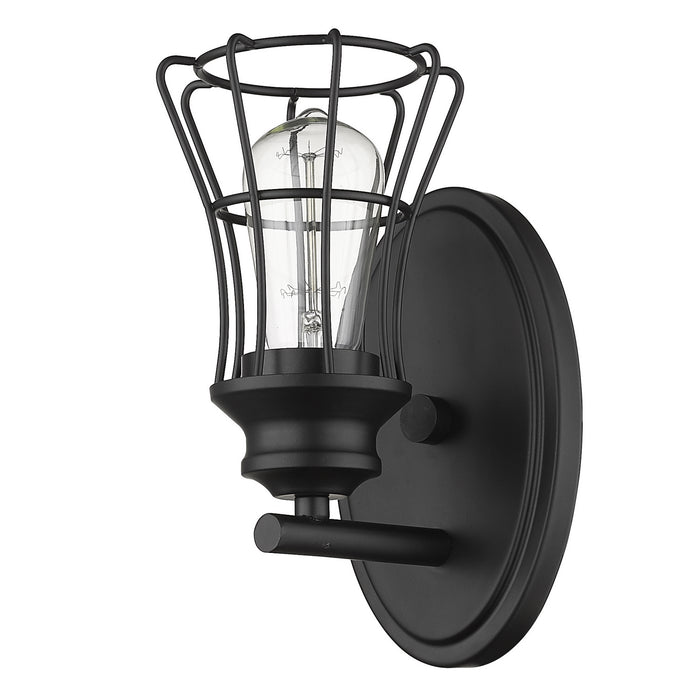 Acclaim Lighting IN41280BK One Light Wall Sconce, Matte Black
