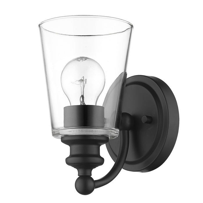 Acclaim Lighting IN41400BK One Light Wall Sconce, Matte Black