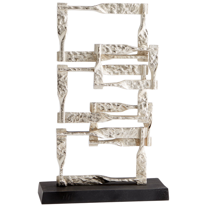 Cyan 10626 Sculpture, Matt Black And Nickel