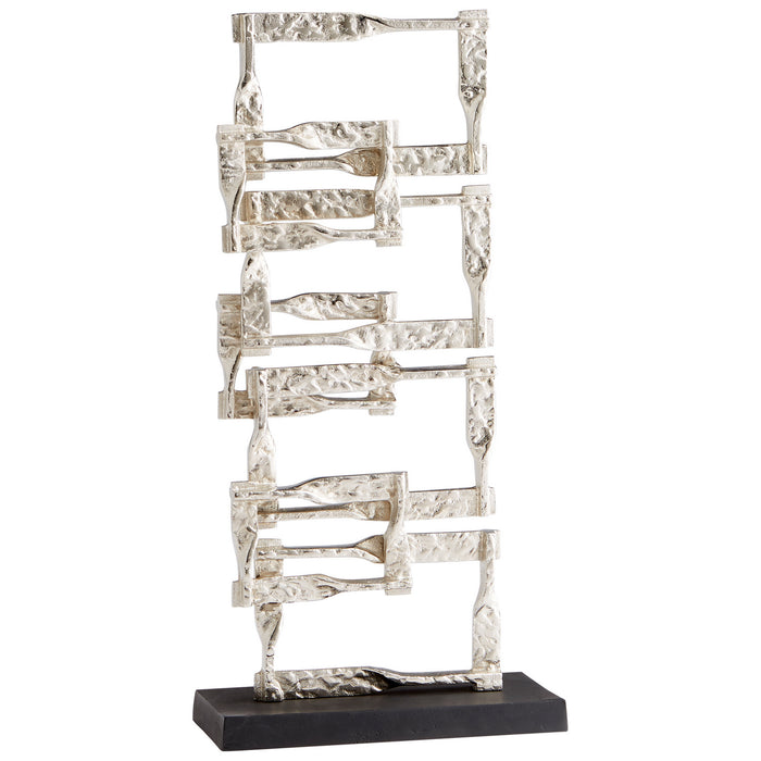 Cyan 10627 Sculpture, Matt Black And Nickel