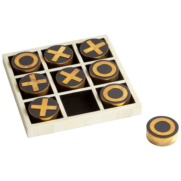 Cyan 10657 Sculpture, Black - Gold - White