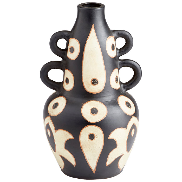 Cyan 10677 Vase, Black And White