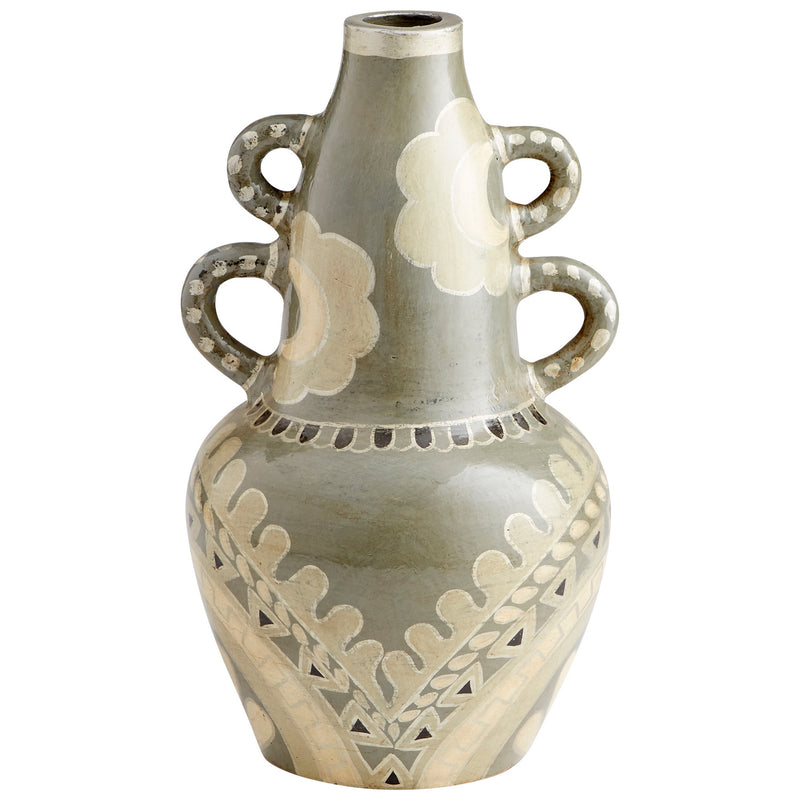 Cyan 10681 Vase, Olive Green