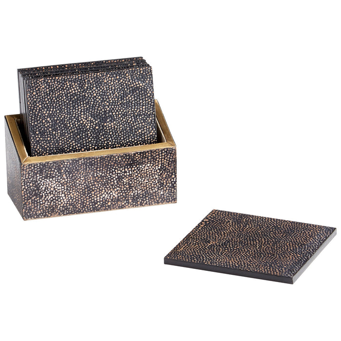 Cyan 10720 Coasters, Brown/Bronze