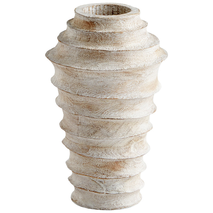 Cyan 10725 Vase, Whitewashed