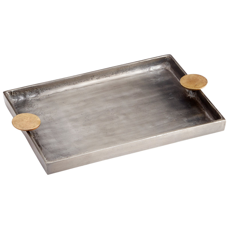 Cyan 10736 Tray, Silver And Gold