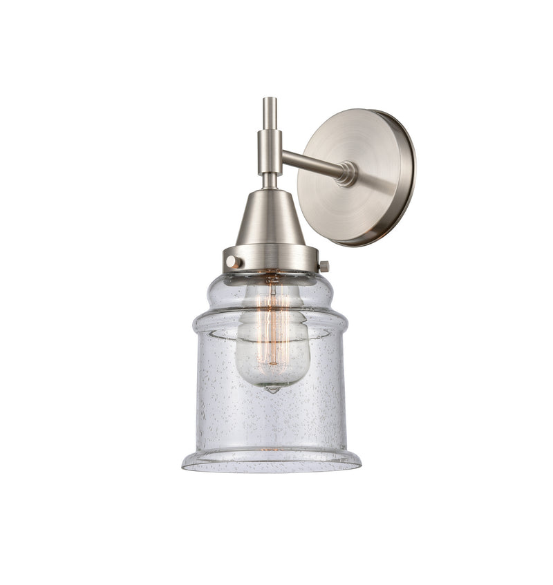 Innovations 447-1W-SN-G184 One Light Wall Sconce, Satin Nickel