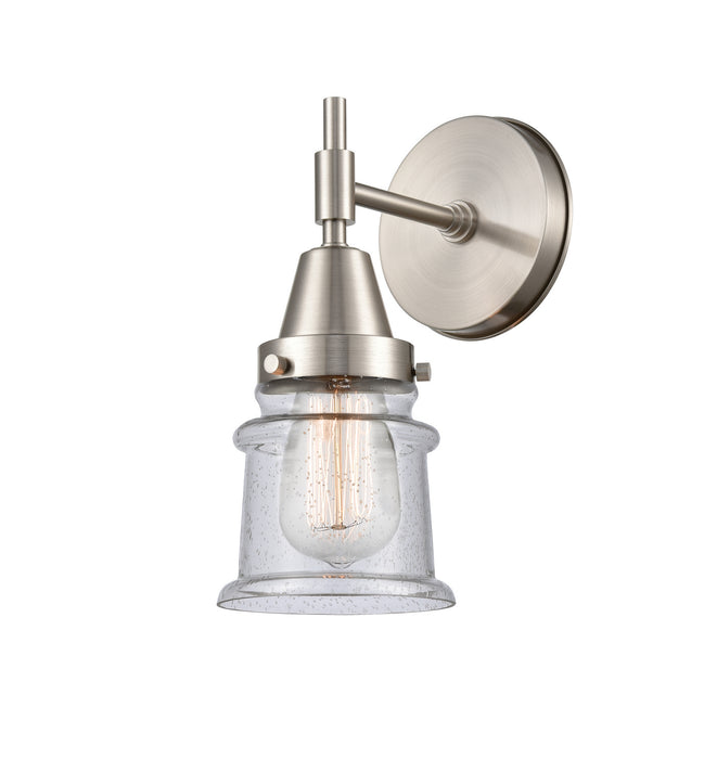 Innovations 447-1W-SN-G184S One Light Wall Sconce, Satin Nickel