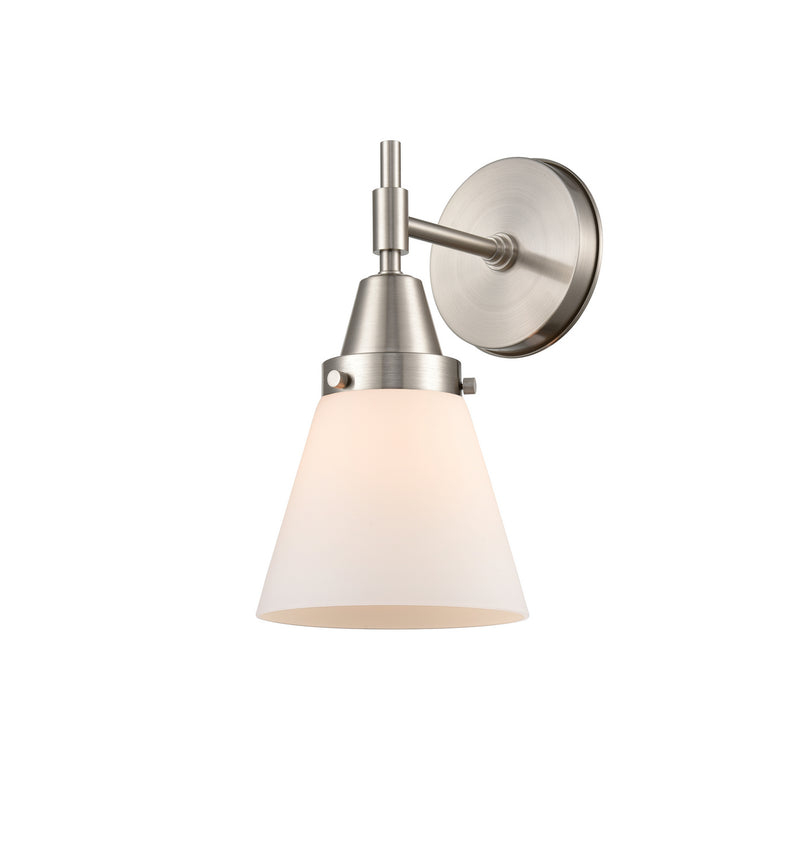 Innovations 447-1W-SN-G61 One Light Wall Sconce, Satin Nickel