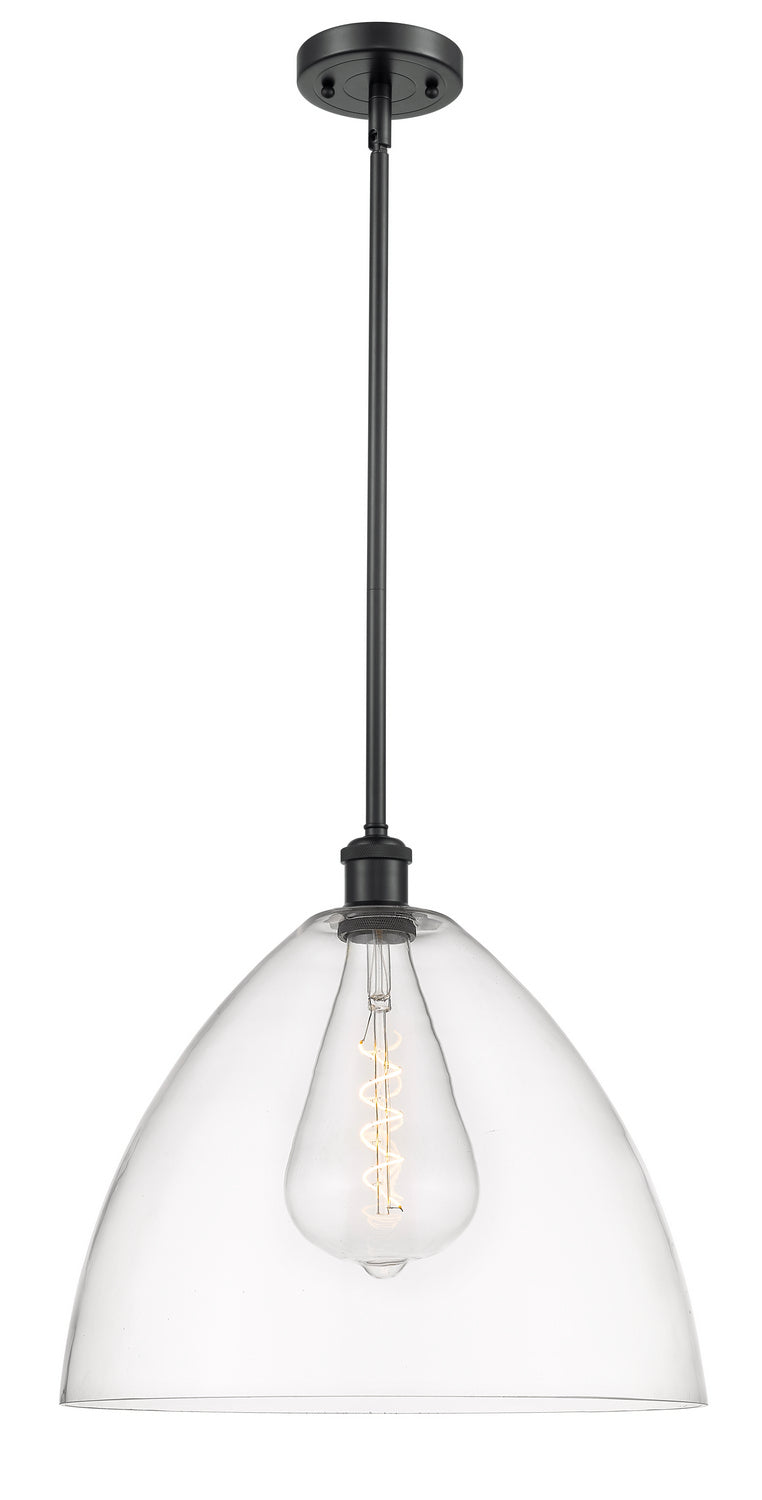 Innovations 516-1S-BK-GBD-162 One Light Pendant, Matte Black