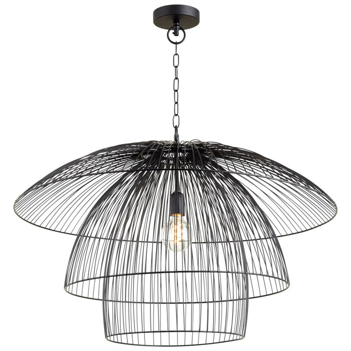 Cyan 10796 One Light Pendant, Matte Black