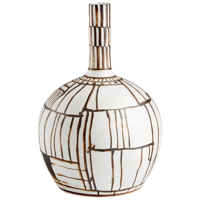 Cyan 10799 Vase, Ebony And White