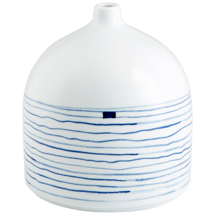 Cyan 10802 Vase, Blue And White