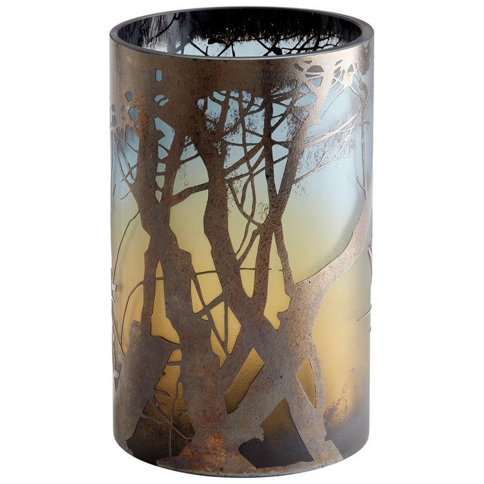 Cyan 10848 Vase, Green And Blue
