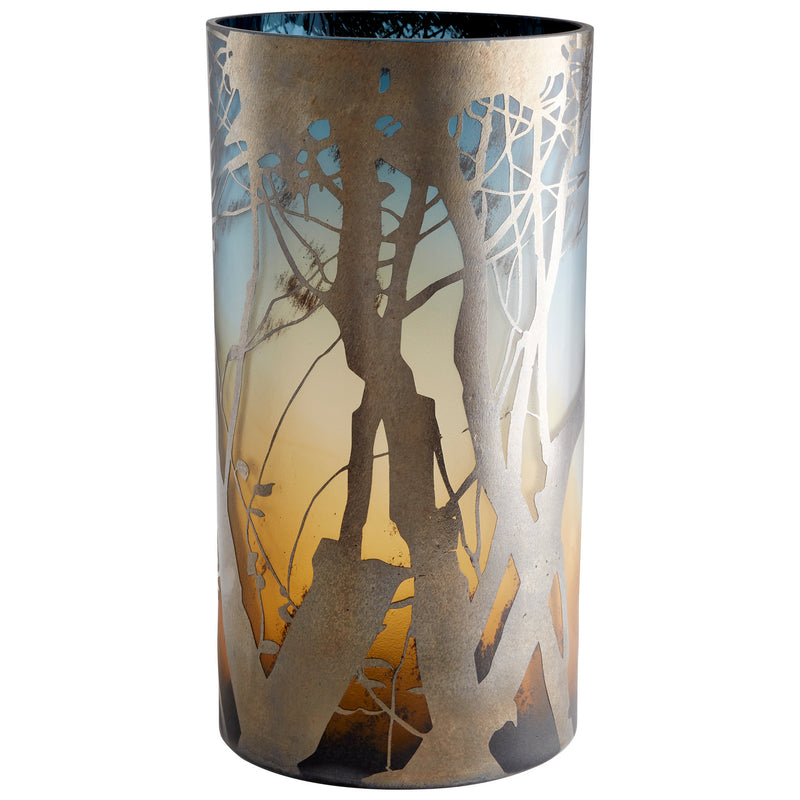 Cyan 10850 Vase, Green And Blue