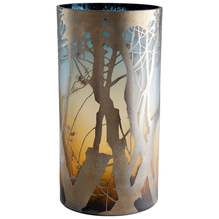 Cyan 10850 Vase, Green And Blue