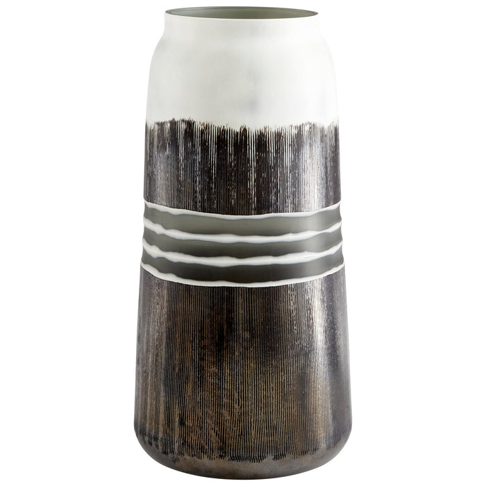 Cyan 10855 Vase, Black And White